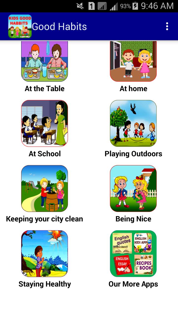 ما هي افضل العاب اندرويد تعليمية للأطفال؟ أفضل 19 لعبة يُمكنك تحميلها الآن! 16 Good Habits for Kids
