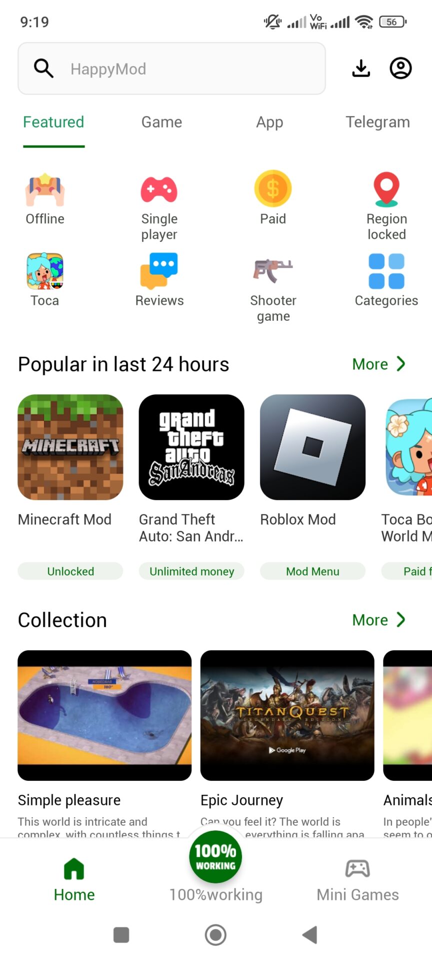 تحميل هابي مود 2026 HappyMod v3.2.6 تطبيقات وألعاب الاندرويد مجانًا! 5 HappyMOD 01