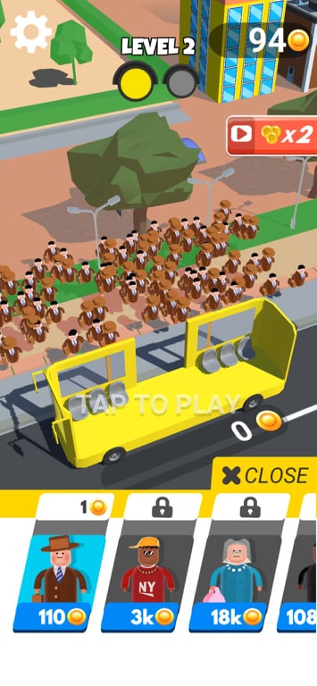 تحميل لعبة الركاب Commuters APK أفضل لعبة لنقل الركاب للاندرويد 9 المستوى الثاني في لعبة Commuters