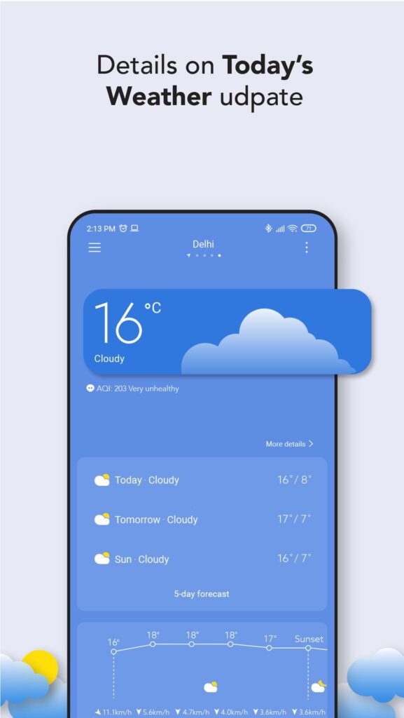 تحميل أحدث تطبيقات شاومي الرسمية 2025 لجميع هواتف اندرويد 10 تطبيق Weather - By Xiaomi