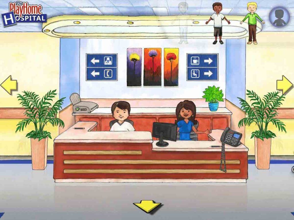 تحميل ماي بلاي هوم المستشفى My PlayHome Hospital APK للاندرويد 6 قسم الاستقبال