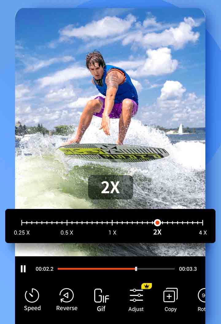 تحميل فيديو شو 2021: Video Show v9.1.8 rc .APK أفضل أداة لتعديلات الفيديو للموبايل 13 إضافة تأثير الحركة السريعة والحركة البطيئة على تطبيق فيديو شو اندرويد