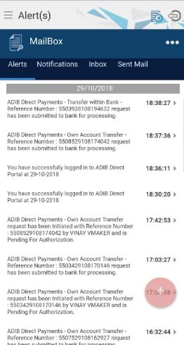 تحميل مصرف أبوظبي الإسلامي ADIB Direct .APK 4.5 إدارة الحسابات ودفع الفواتير 8 برنامج adib direct للايفون