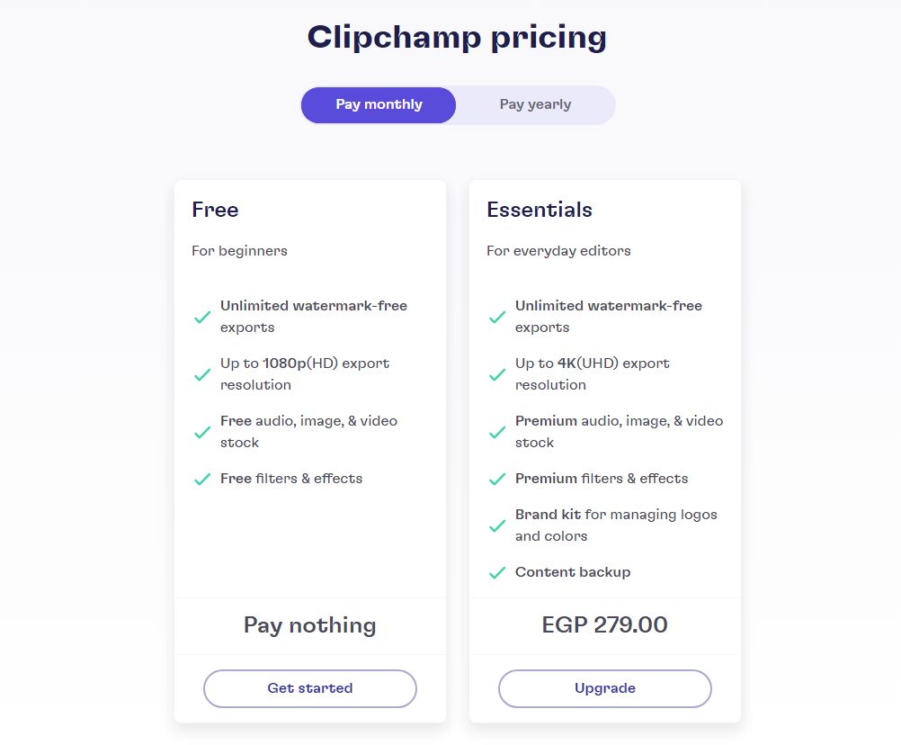 أداة Microsoft Clipchamp: دليلك الكامل لاستخدام محرر الفيديو المجاني على ويندوز 11! 6 النسخة المدفوعة من Clipchamp